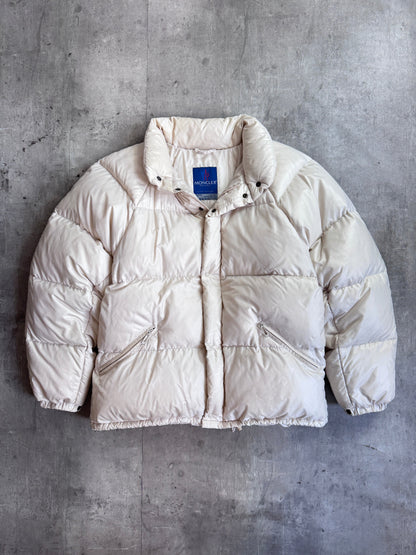 1990s Moncler Grenoble Cream Puffer Jacket