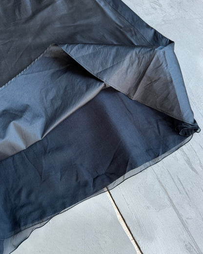 Miu Miu Silk Sheer Panel Flower Dress - M