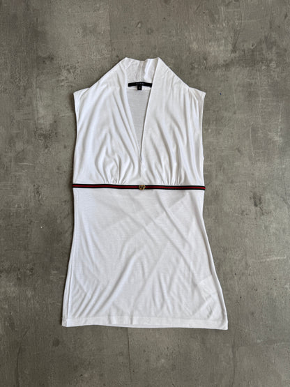 Gucci White 3D Heart Charm Low Cut Top SC: 5782