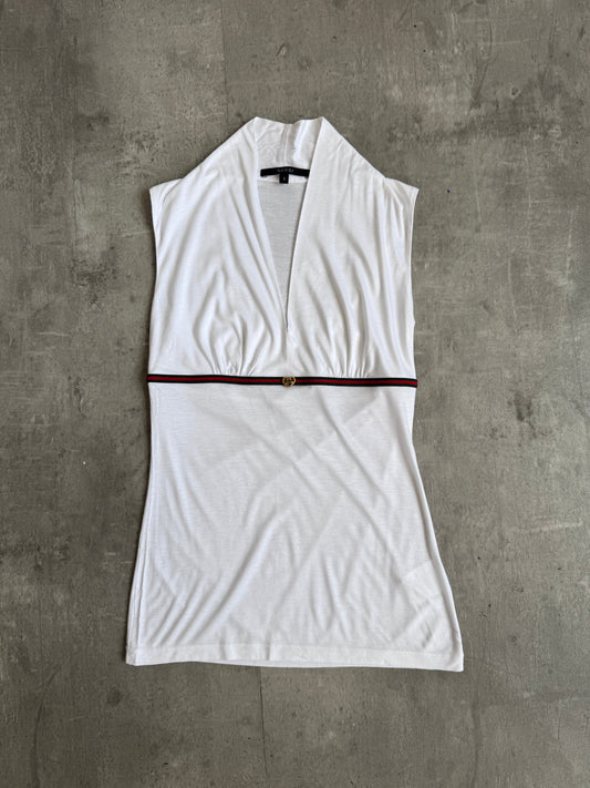 Gucci White 3D Heart Charm Low Cut Top SC: 5782