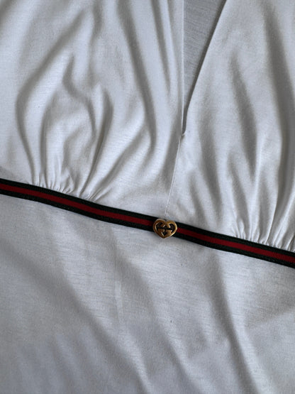 Gucci White 3D Heart Charm Low Cut Top SC: 5782