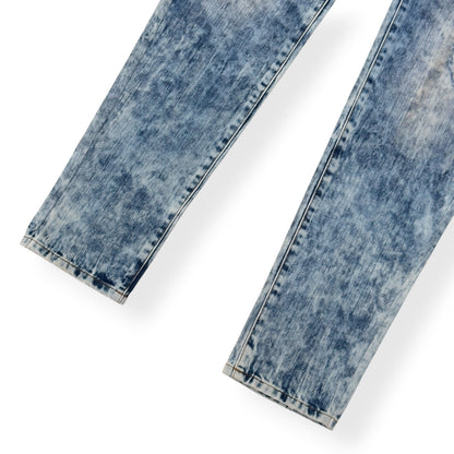 PHILIPP PLEIN ILLEGAL FIGHT CLUB STRAIGHT CUT DENIM JEANS CALIFORNIA BLUE L | Large, Blue