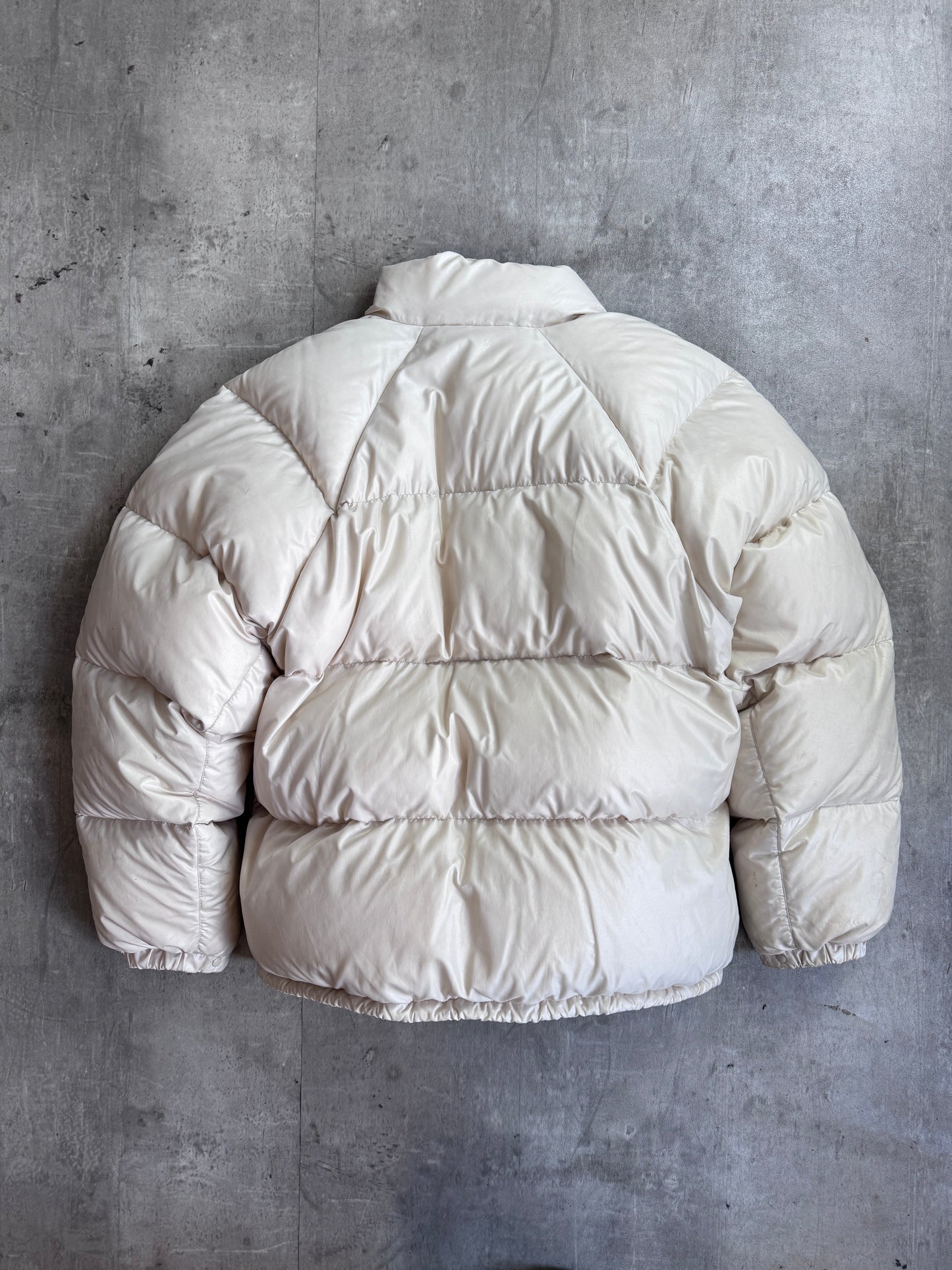 1990s Moncler Grenoble Cream Puffer Jacket