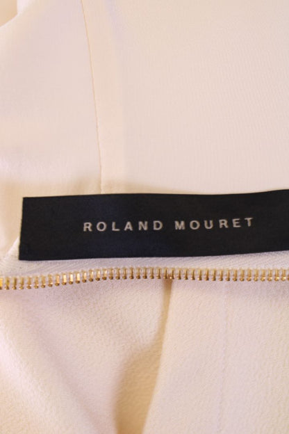 Roland Mouret S/S Top Cream 12 | Medium, Cream