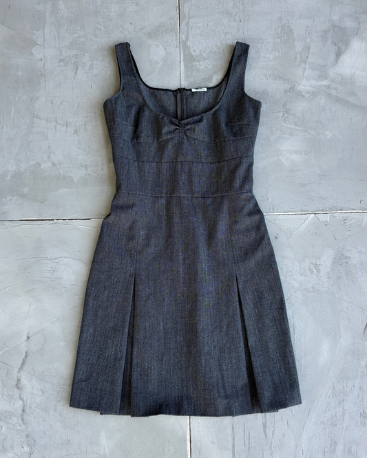 Miu Miu Wool Midi Prep Dress