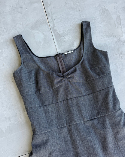 Miu Miu Wool Midi Prep Dress