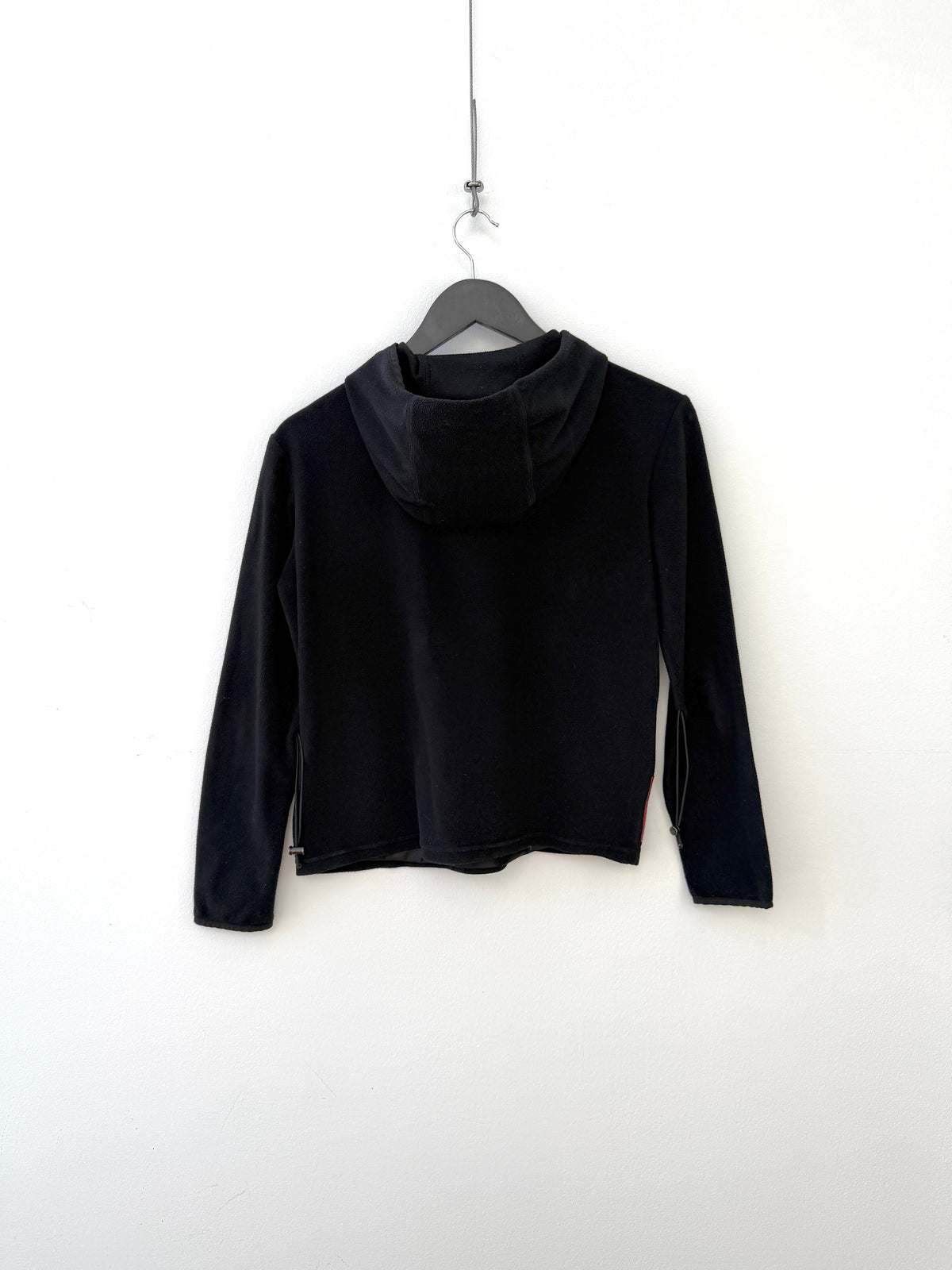 Prada Sport FW99 Drawstring Hoodie | O/S, Black