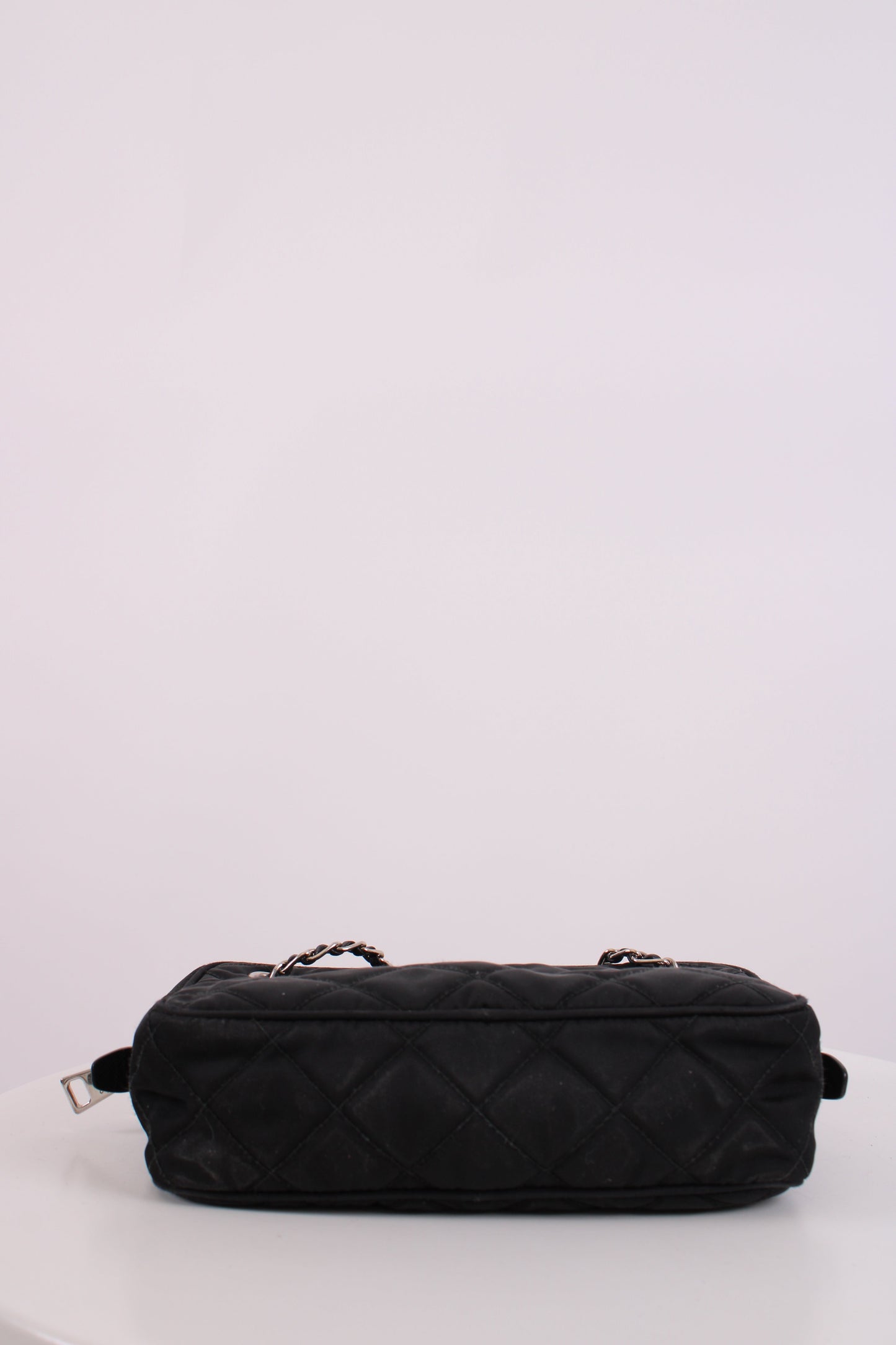 Prada Quilted Nylon Tessuto Shoulder Bag Medium Black | O/S, Black