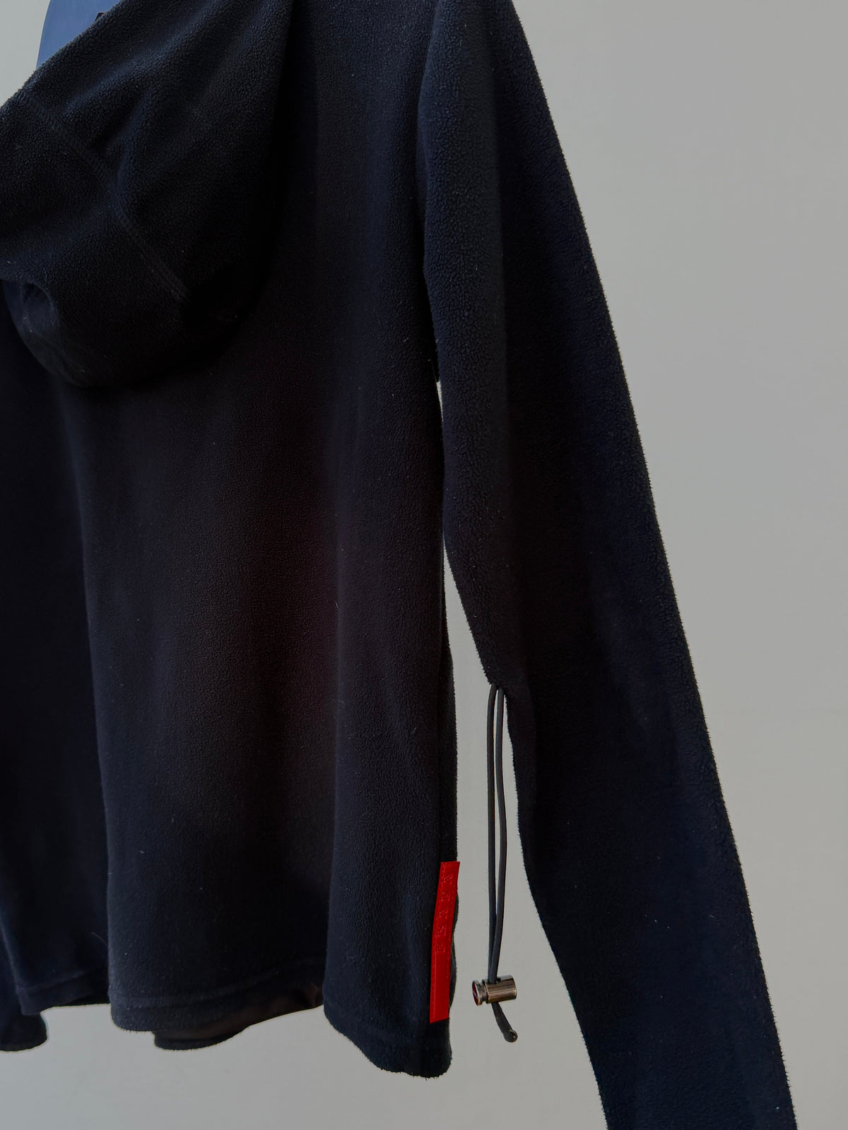 Prada Sport FW99 Drawstring Hoodie | O/S, Black