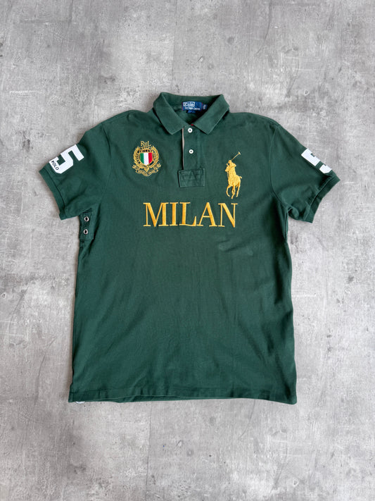Polo Ralph Lauren Dark Green Milan Spellout Polo Shirt