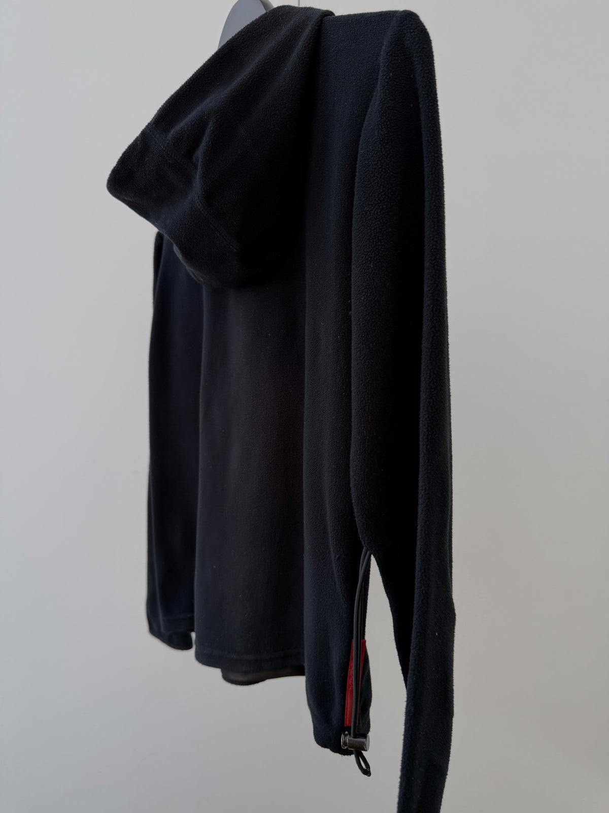 Prada Sport FW99 Drawstring Hoodie | O/S, Black