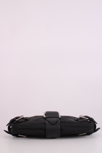 Bottega Veneta Nylon Leather Shoulder Bag Black | O/S, Black