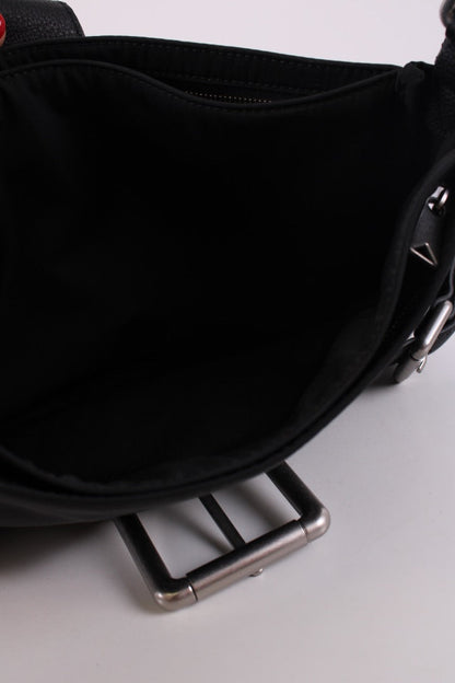Bottega Veneta Nylon Leather Shoulder Bag Black | O/S, Black