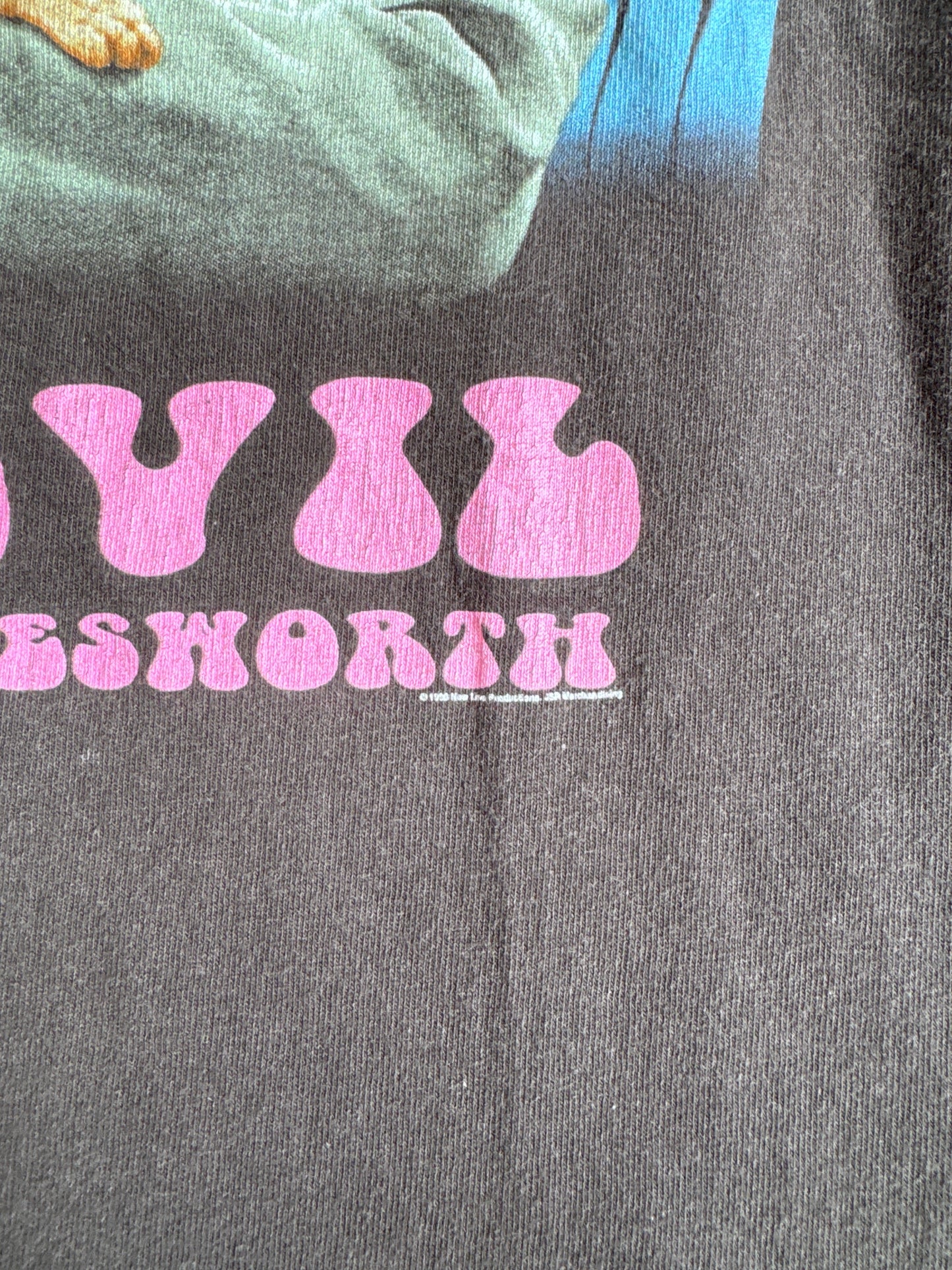 1998 Dr. Evil Washed Black Graphic Tee