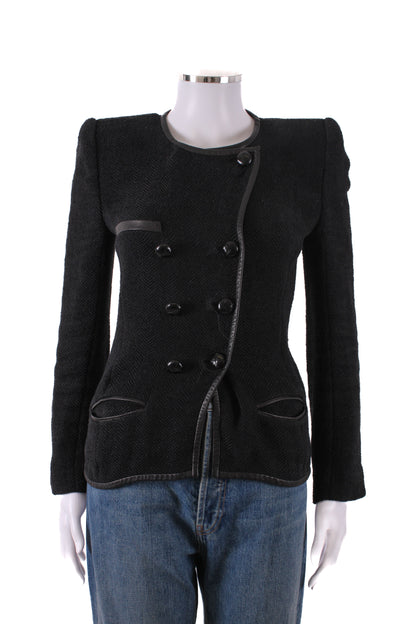 Isabel Marant Quilted Button Jacket Black 10 | O/S, Black