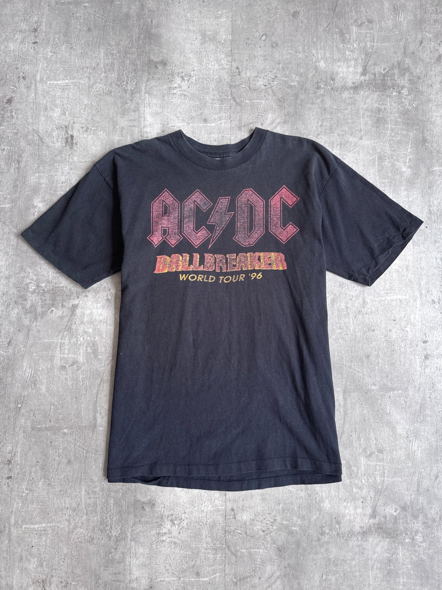 1996 AC/DC "Ballbreaker" Washed Black Tour Single Stitch Tee