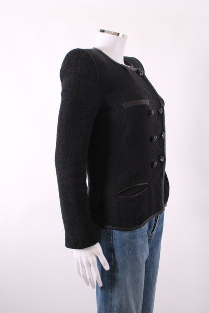 Isabel Marant Quilted Button Jacket Black 10 | O/S, Black