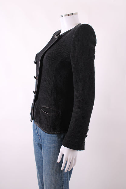 Isabel Marant Quilted Button Jacket Black 10 | O/S, Black