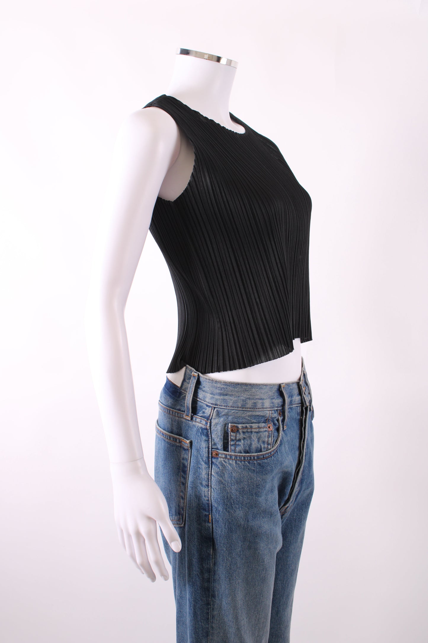Pleats Please Top short sleeved Black S | Small, Black