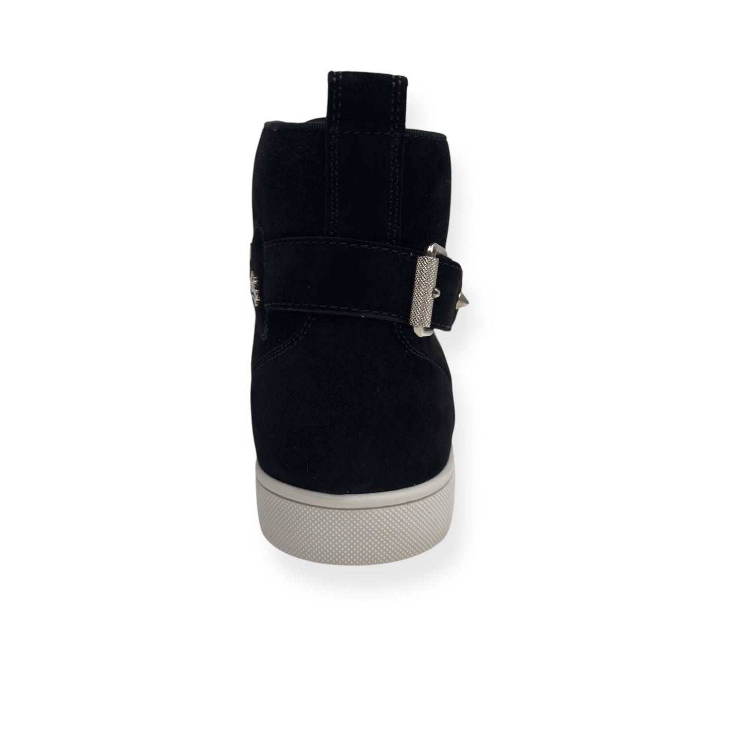CHRISTIAN LOUBOUTIN NONO STRAP FLAT SUEDE SNEAKER BLACK 40.5 / UK6.5 | UK 6.5, Black