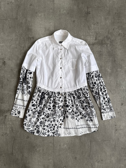 Margiela Layered Hybrid Button Up Top