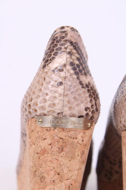 Jimmy Choo Snake print open toe wedges Snake Print 39 | UK 6, TBD