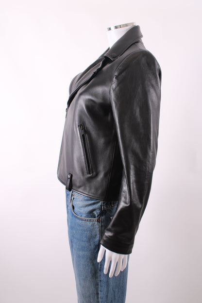 The Kooples Leather Jacket Black S | O/S, Black