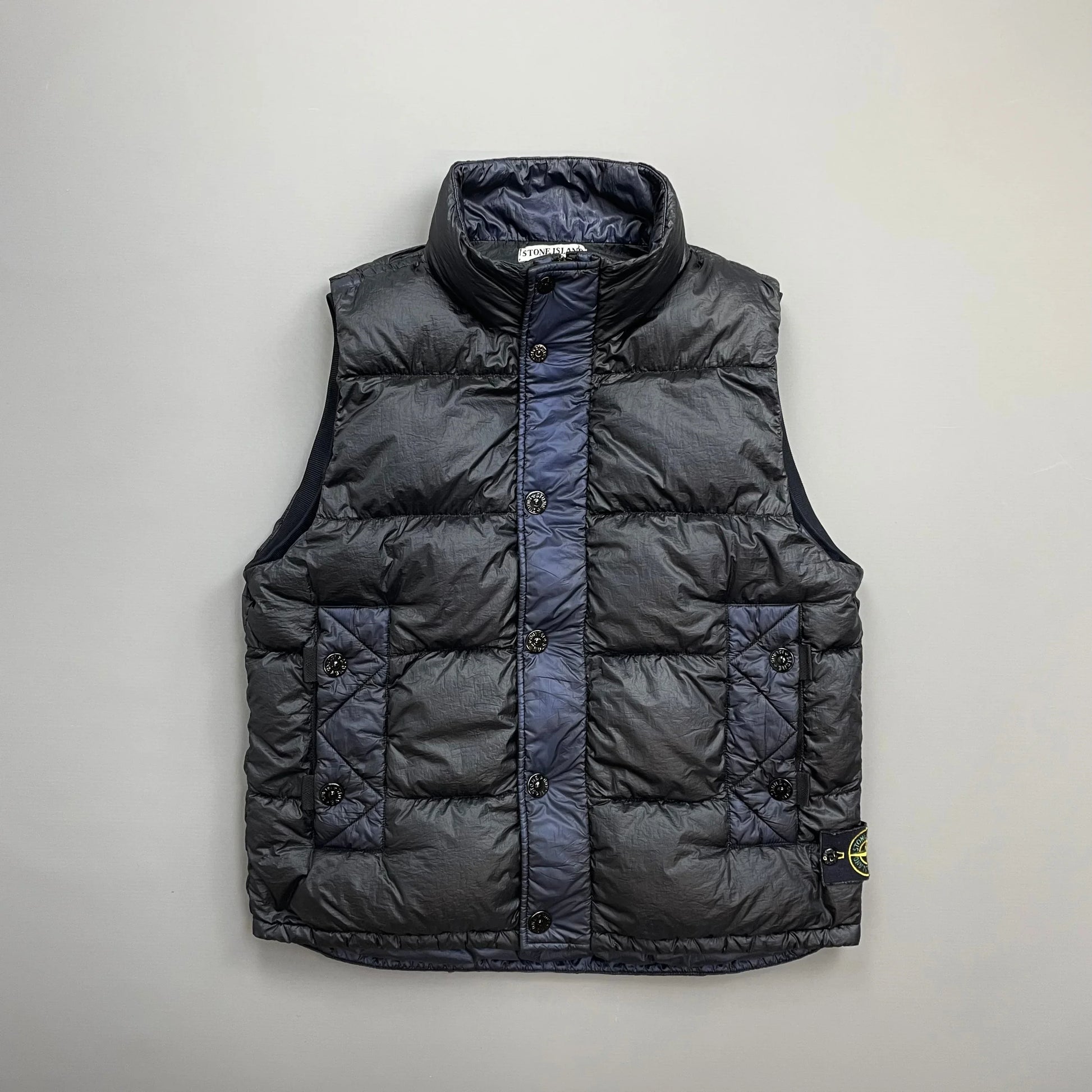 Stone Island Navy Black AW11 Two-Tone Nylon Garment Dyed 26GR X