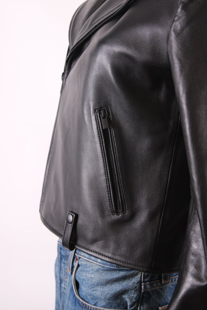 The Kooples Leather Jacket Black S | O/S, Black