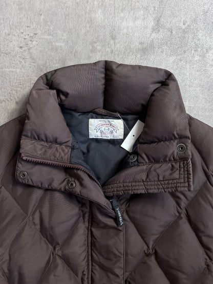 1990s Armani Modular Brown Ballistic Nylon Puffer Jacket