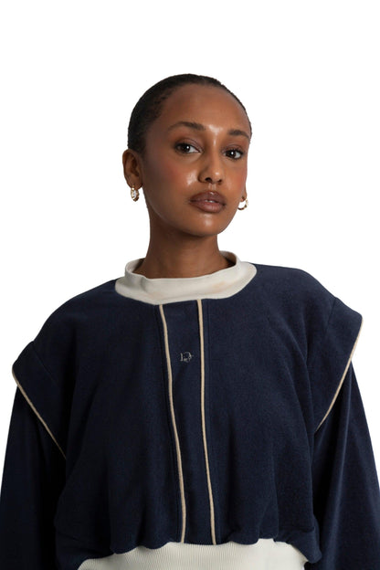 VT Rework: Dior Velvet Panelled Sweater