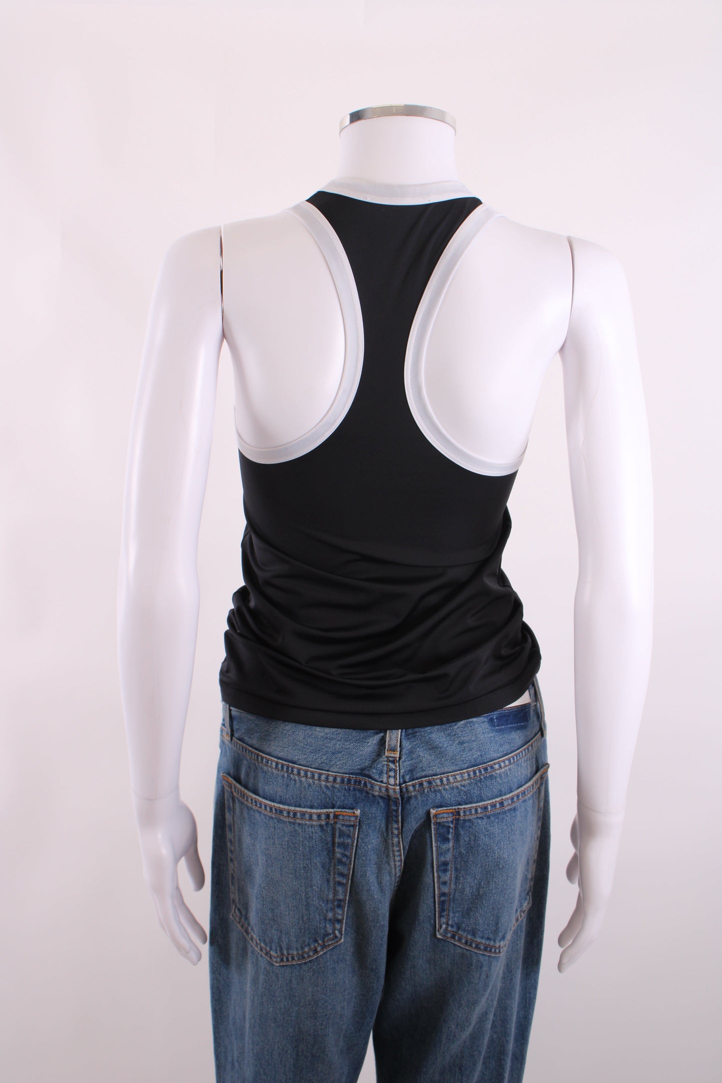 Balmain Racer Back Vest Black/White 36 | O/S, Black