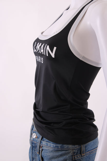 Balmain Racer Back Vest Black/White 36 | O/S, Black