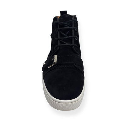 CHRISTIAN LOUBOUTIN NONO STRAP FLAT SUEDE SNEAKER BLACK 40.5 / UK6.5 | UK 6.5, Black