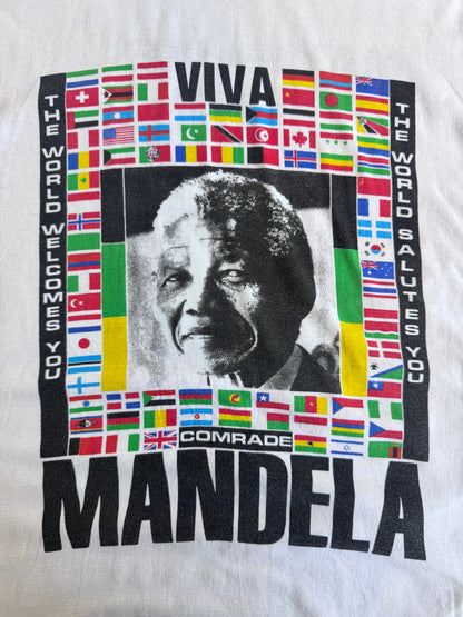 Viva Mandela 'Free Nelson Mandela' Flag Graphic Tee | Default Title, Multicoloured