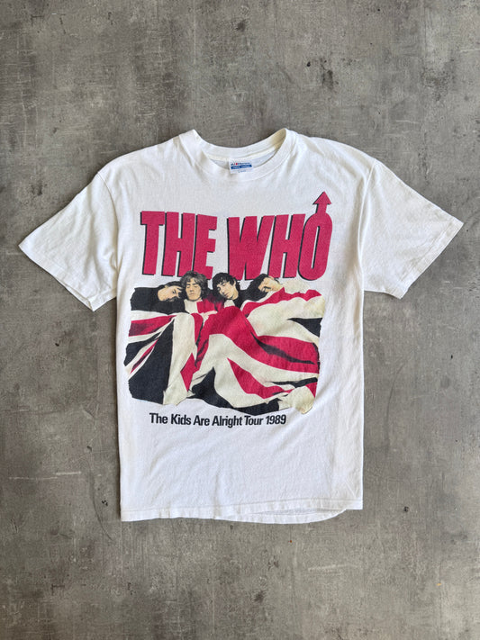 1989 Single Stitch The Who 'The Kids Are Alright' Tour Promo Graphic Tee