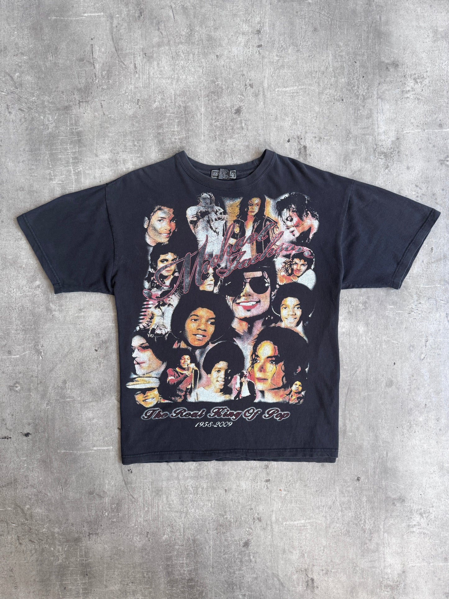 2009 Michael Jackson Memorial College Graphic Tee | Default Title, Multicoloured