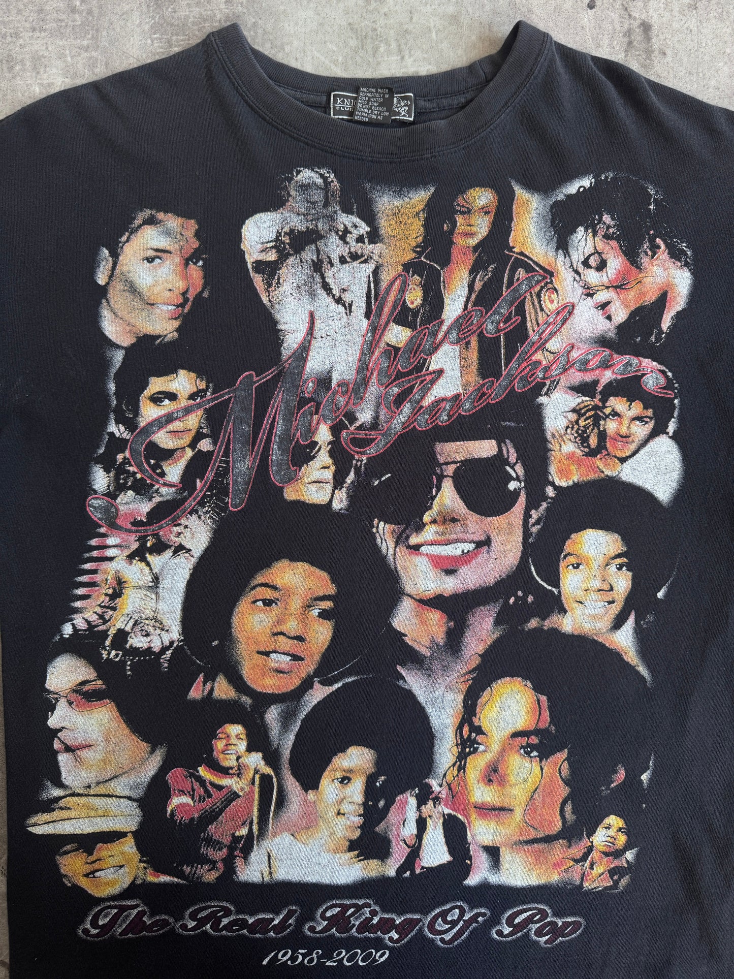 2009 Michael Jackson Memorial College Graphic Tee | Default Title, Multicoloured