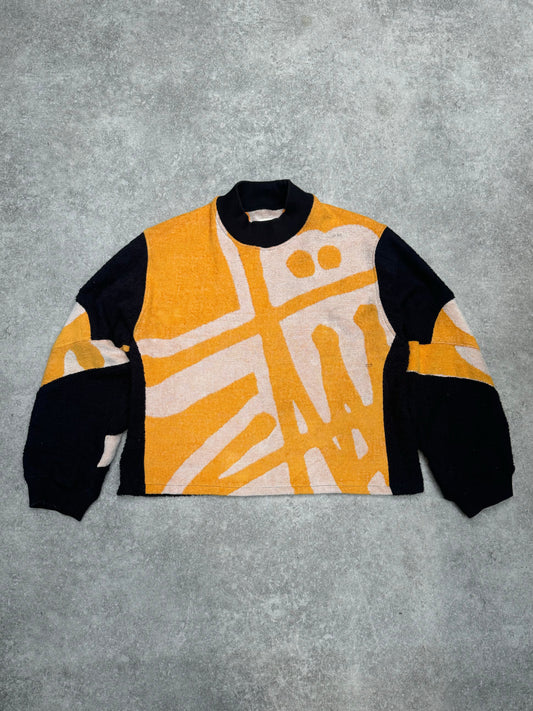 VT Rework: Stussy Logo All-over Fleece Sweater