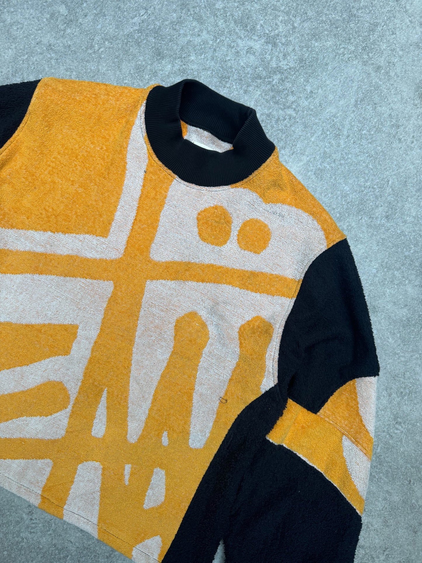 VT Rework: Stussy Logo All-over Fleece Sweater