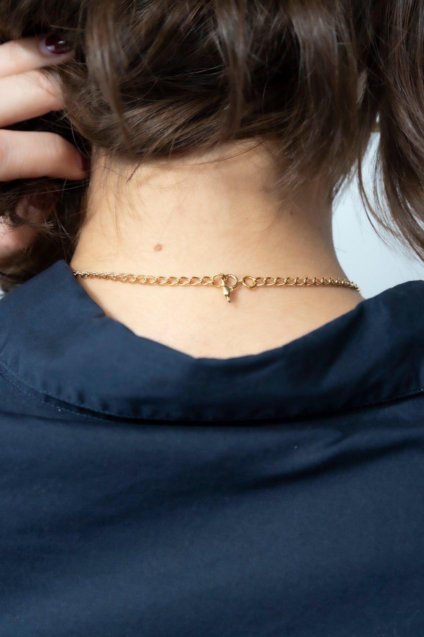 VT Rework: YSL Vintage Button Gold Curb Chain Necklace - Known Source