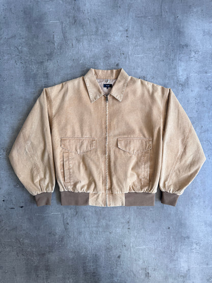 Beams Faded Tan Cotton Blouson Jacket | Default Title, Multicoloured