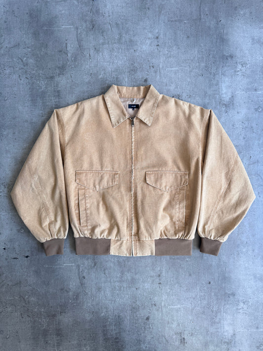 Beams Faded Tan Cotton Blouson Jacket