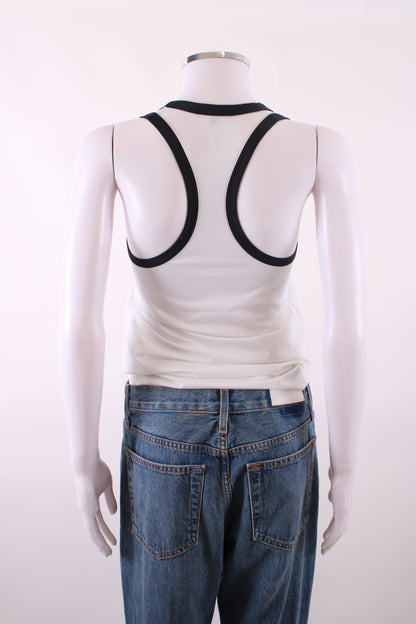 Balmain Racer Back Vest White 38 | O/S, Black