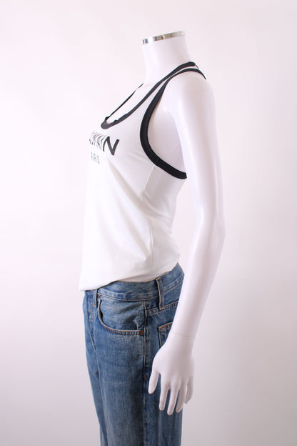 Balmain Racer Back Vest White 38 | O/S, Black
