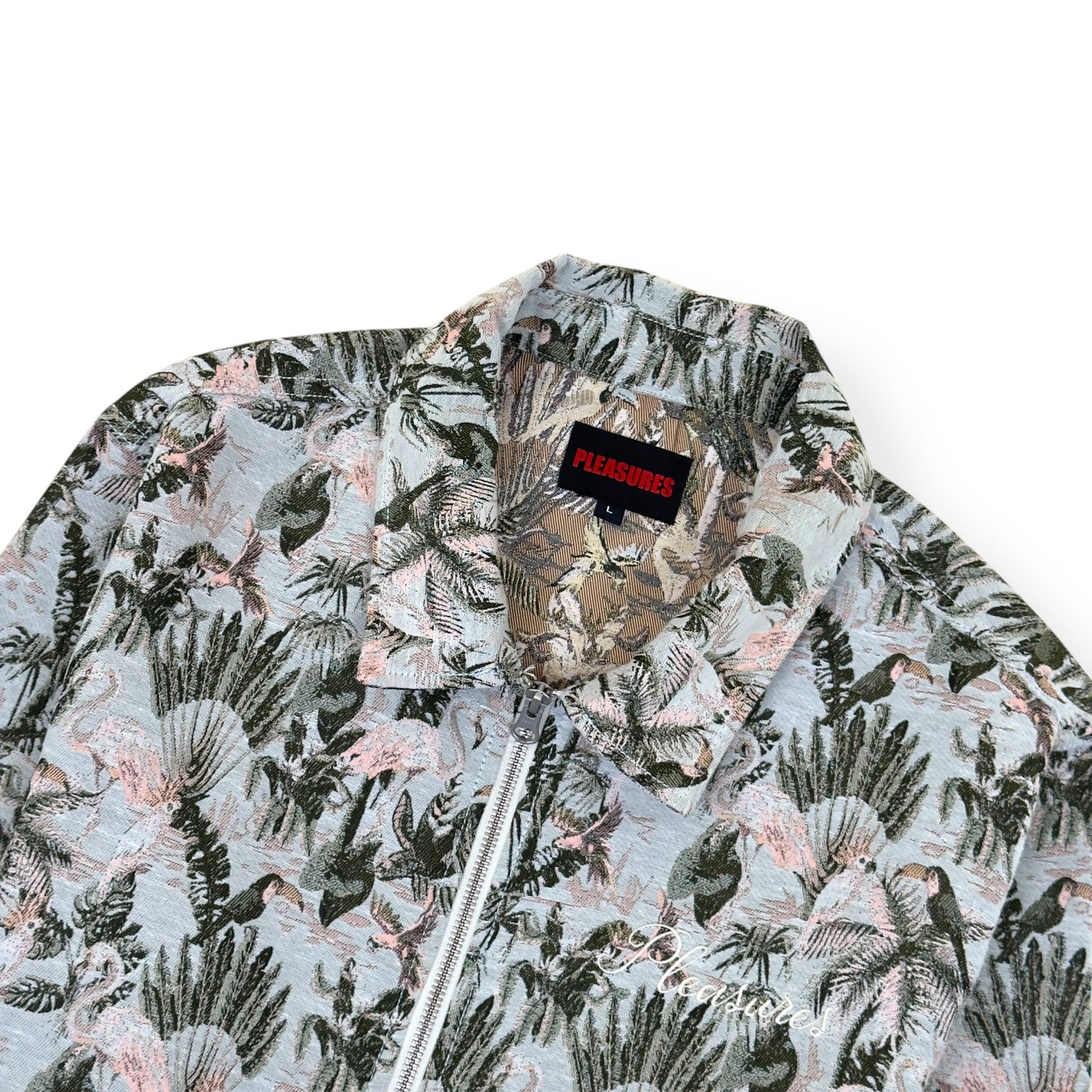 PLEASURES PARROT WORKWEAR JACKET GREY L | Large, Grey