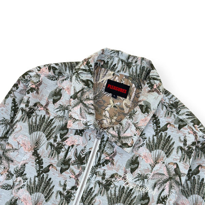 PLEASURES PARROT WORKWEAR JACKET GREY L | Large, Grey