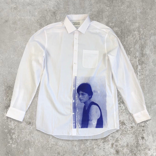 COOMES Limited Oversized Graphic White Shirt | Default Title, Blue