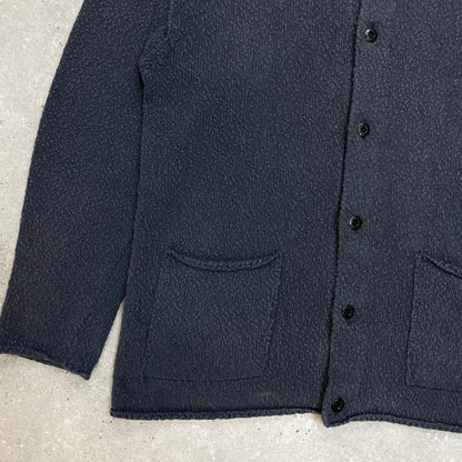 Stone Island Grey Chenille Knit Cardigan SS96 | Large, Multicoloured