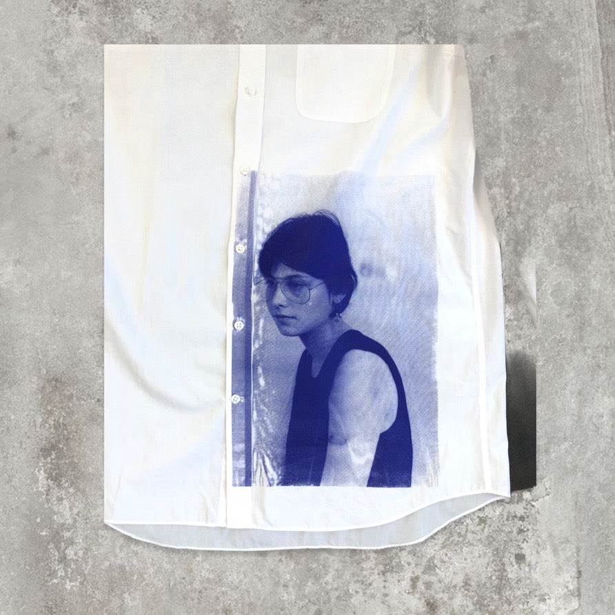 COOMES Limited Oversized Graphic White Shirt | Default Title, Blue